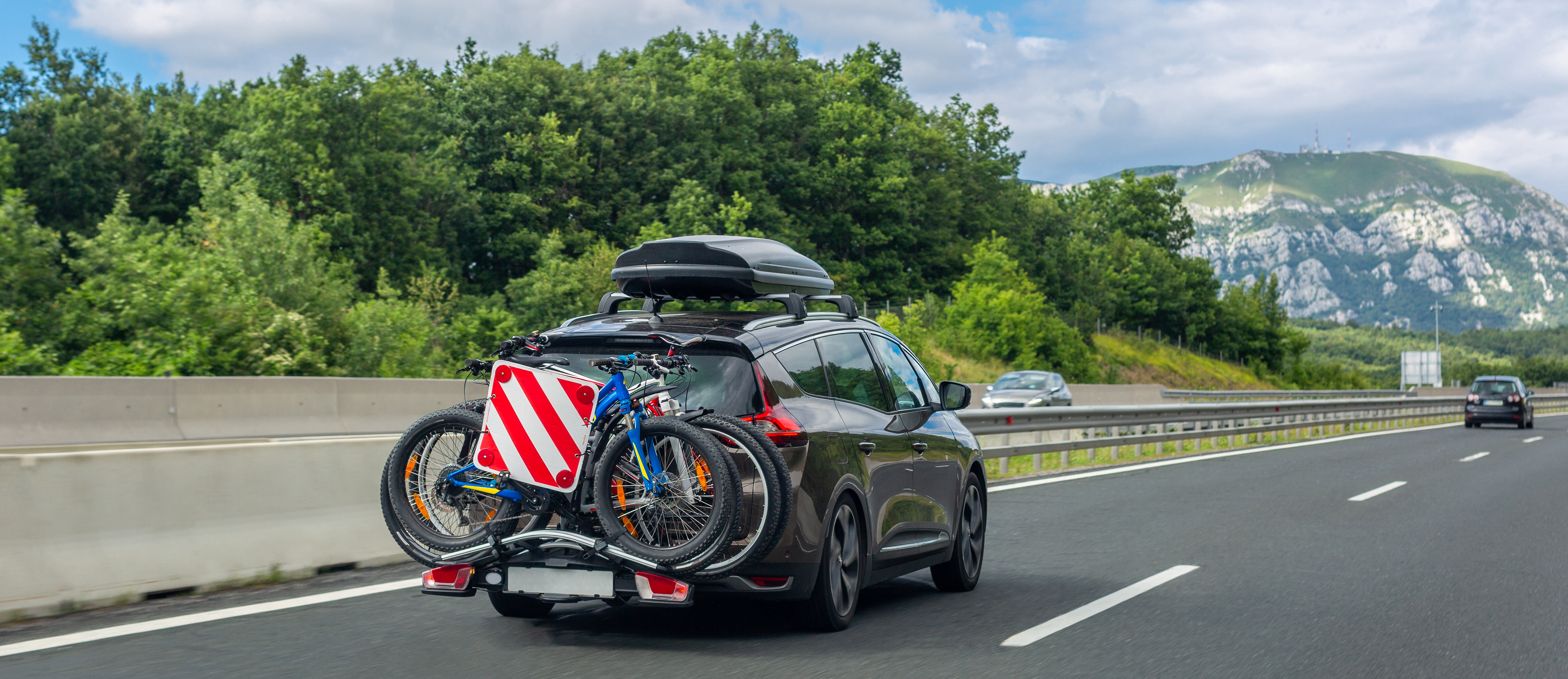 roof box with bike rack