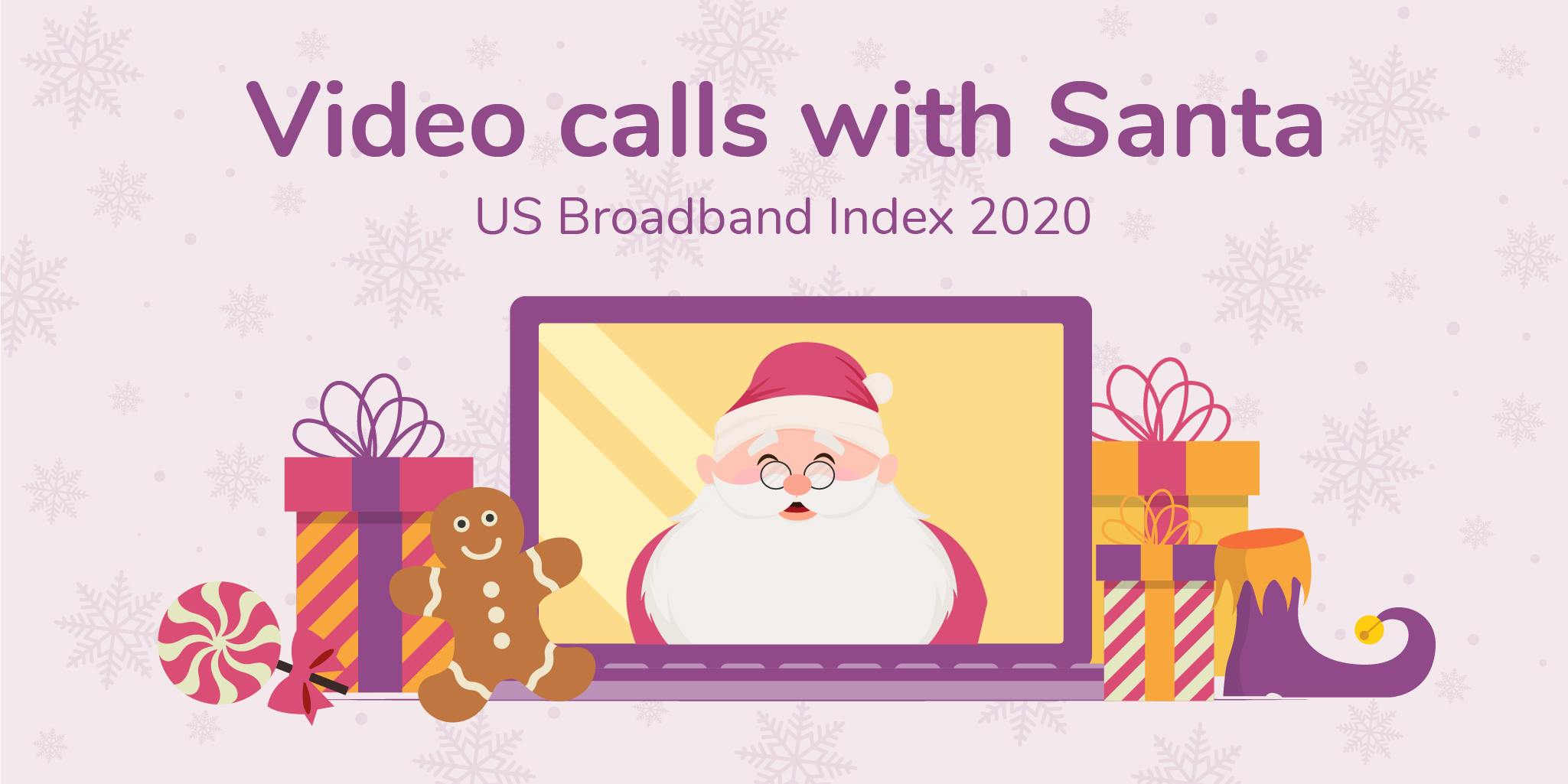 Graphic title image for video calls with Santa